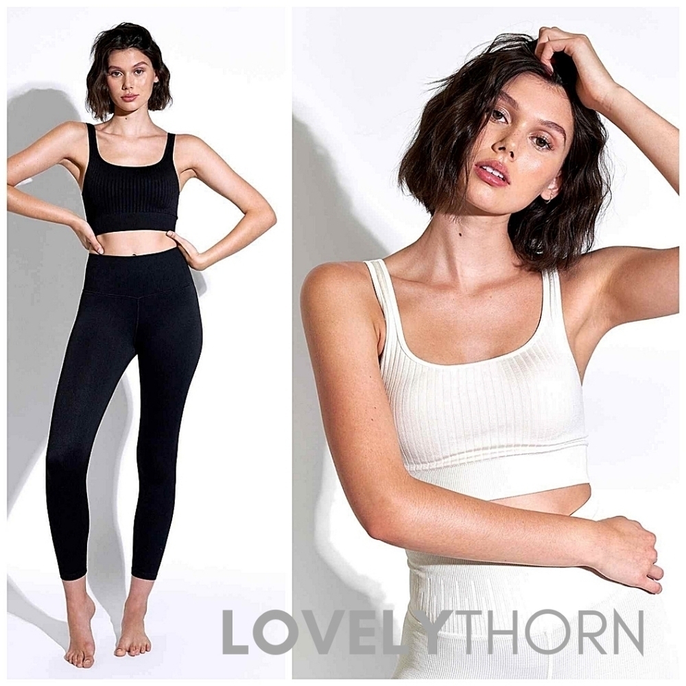 AVOCADO // square neck super buttery soft stretch ribbed sports bra 3 colors